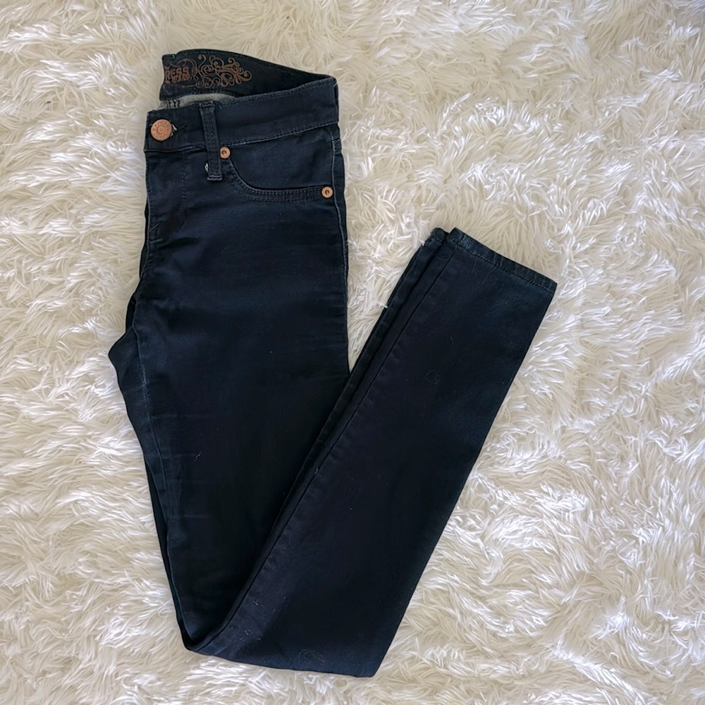 Express Dark Blue Jeans. Skinny leg fit.
